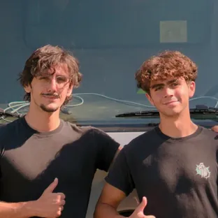 Filipe and Henrique, the brothers behind The Junk Heroes