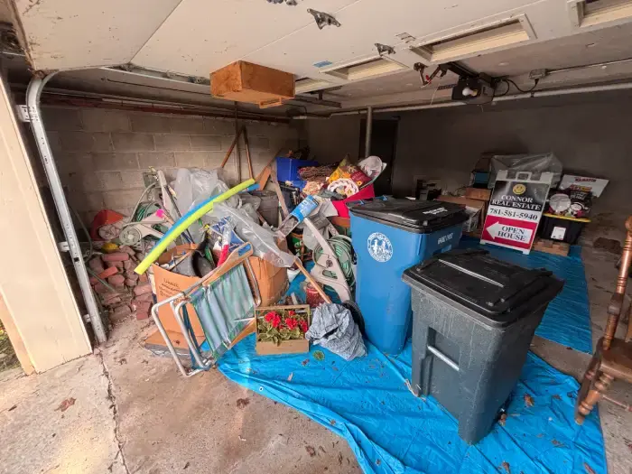 Before junk removal cleanout