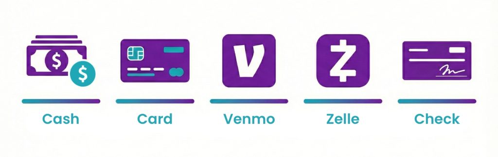 payment method icon bar